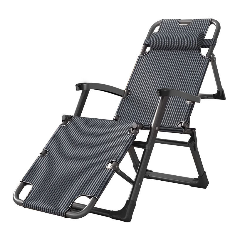 Picture of Folding Recliner Lunch Break Folding Chair Office Napping Bed Home Balcony Leisure Recliner and Sitting Dual-purpose Lazy Backrest Chair