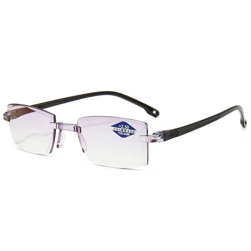 Picture of Smart Zoom Anti-Blue Light Frameless Trim Presbyopia Glasses Stall Selling Street Dual-Light Presbyopia Glasses