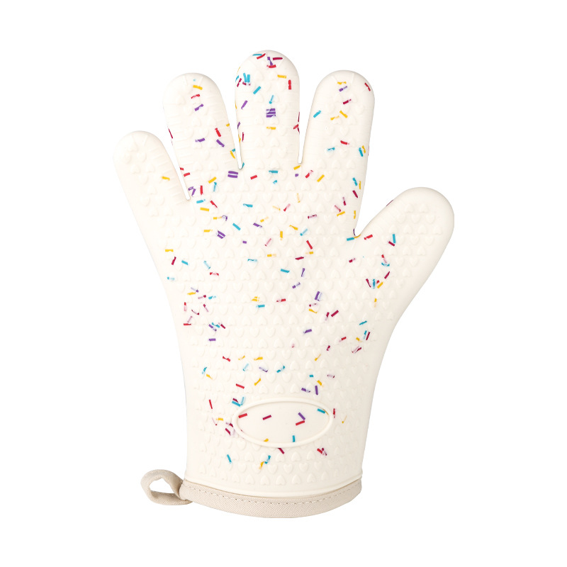 Picture of Microwave oven silicone anti-scalding gloves baking oven special heat insulation gloves wholesale thick high temperature kitchen household