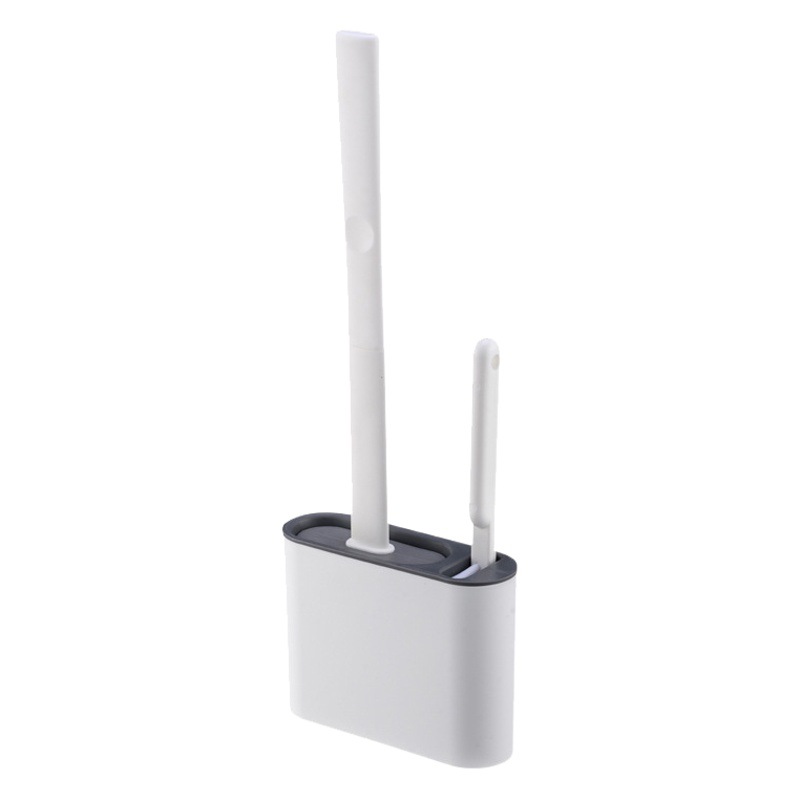 Kele household non-dead angle silicone toilet brush toilet toilet brush wall-mounted cleaning artifact wall-mounted suit