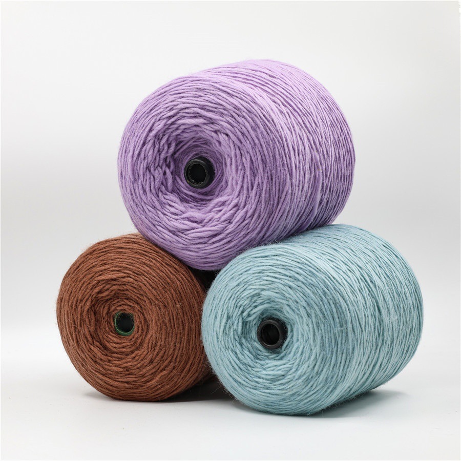 1.5 counts of pure wool Icelandic wool Hand knitted knitted 1.5 needle weaving coarse thread fancy yarn crochet dyeing