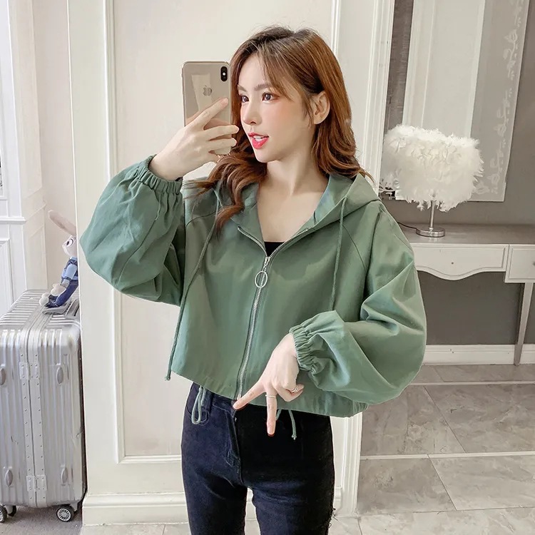 2022 Coat Women's Trendy ins Autumn Korean Style Student Fashion Short Top Women's New Casual Cardigan Long Sleeve