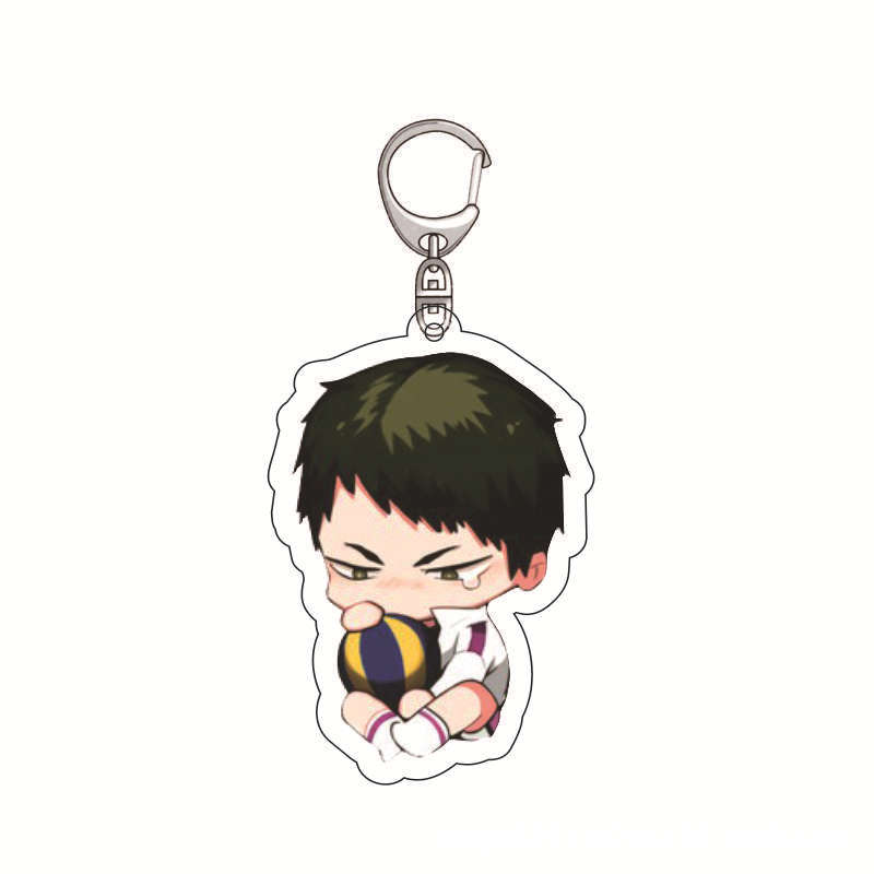 Picture of Anime Volleyball Youth Peripheral Keychain Shadow Mountain Feixiong Day Xiangyang Solitary Claw Grinding Cute Acrylic Pendant