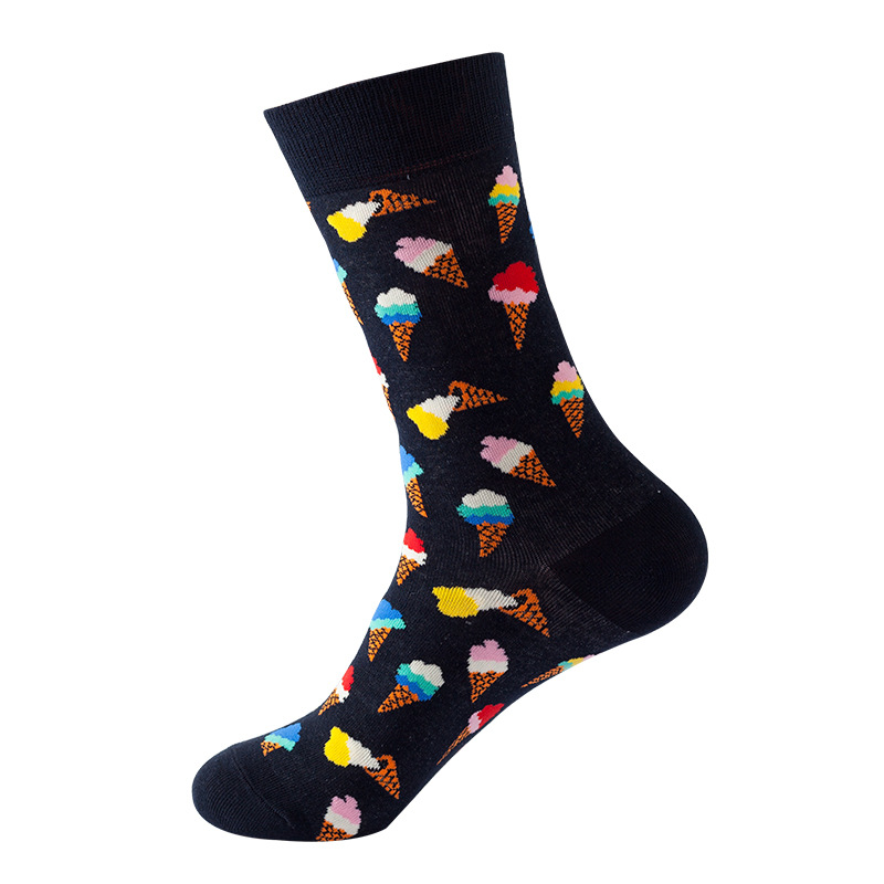 Picture of New Amazon Mid-Calf Socks for Men, Cotton, Women's European and American Ins Style Autumn and Winter Internet Celebrity Trendyy Socks Wholesale