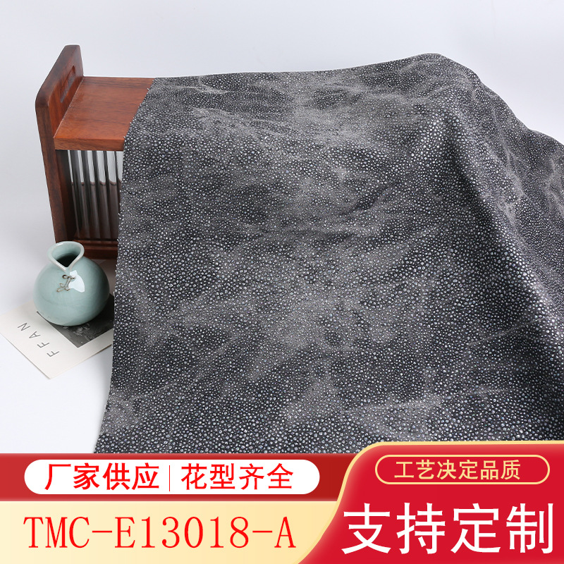 Denim Tie-Dye Gold-Sprinkled Cloth Niche Design Fabric