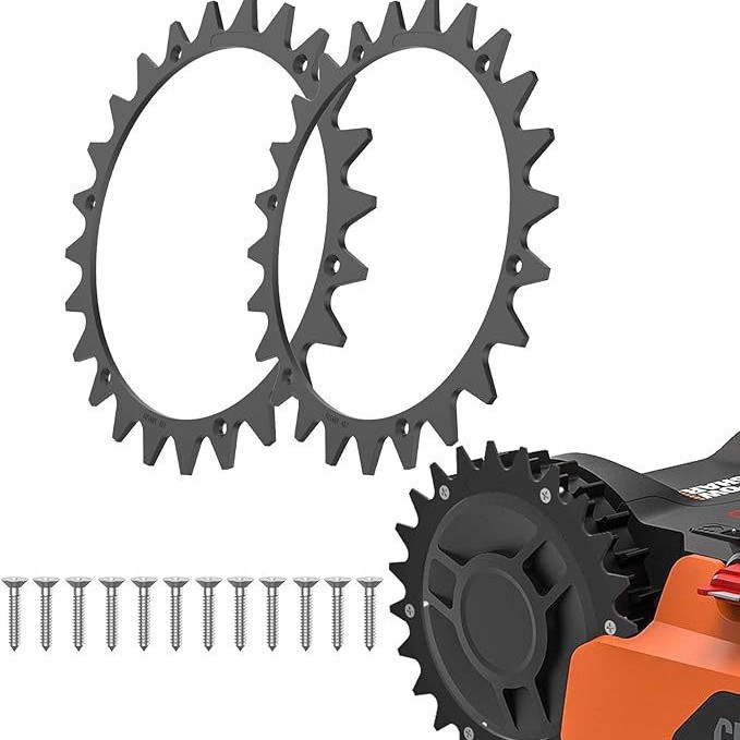 Worx Landroid Mowing Robot L-Type 225mm Traction Wheel Skid Anti-Sheave Spikes
