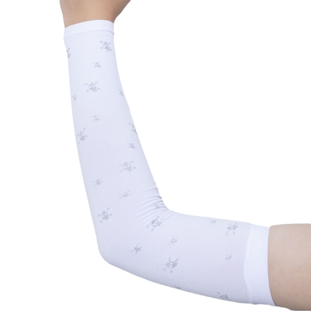 Cross-Border Sleeves for Men and Women, Long Gloves, Halloween Skull Arm Guards, Wrist Air-Conditioned Rooms, Warm Cycling Sleeves