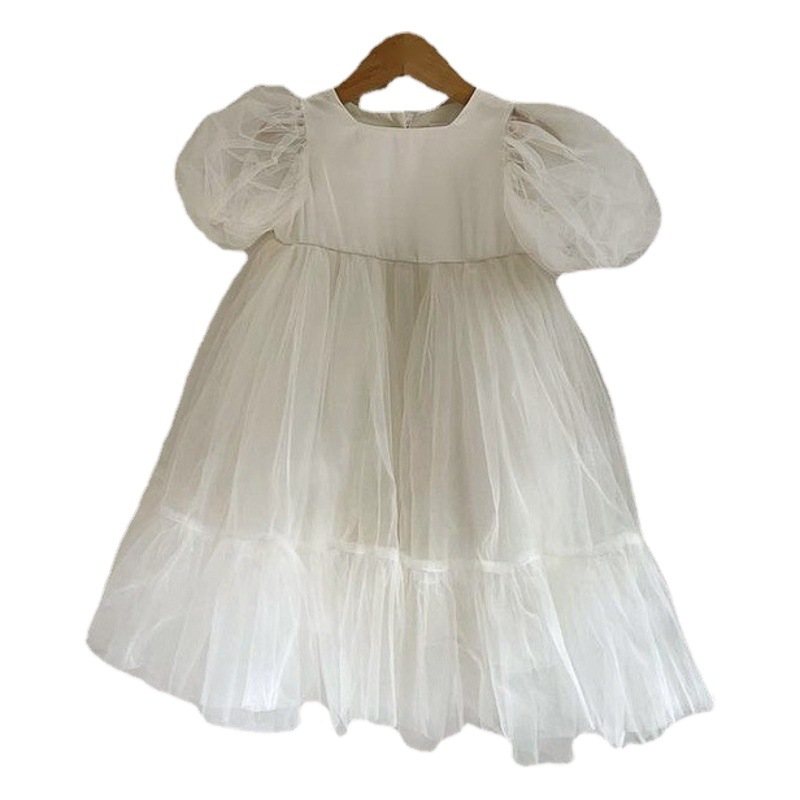 Girls' dress 2024 Summer new children's little princess dress baby girls' skirt pettiskirt mesh skirt 61