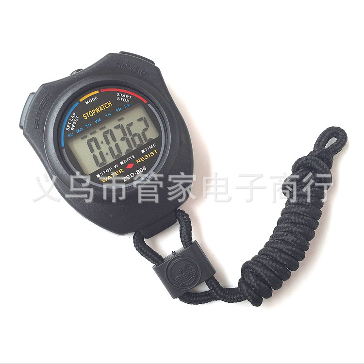 Picture of Positive speed stopwatch ZSD-808 double-channel student fitness training competition professional sports stopwatch waterproof timer