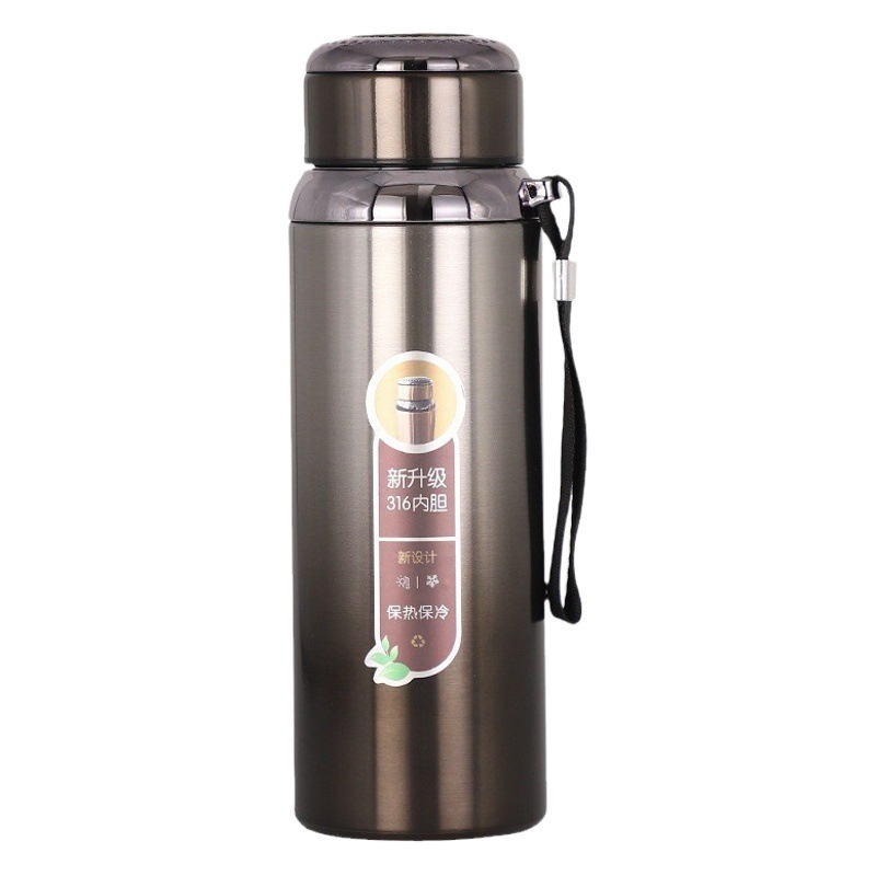 Large Capacity 316 Stainless Steel Thermos Cup Star Sling Pot Business Gift Water Cup Outdoor Portable Sports Water Kettle