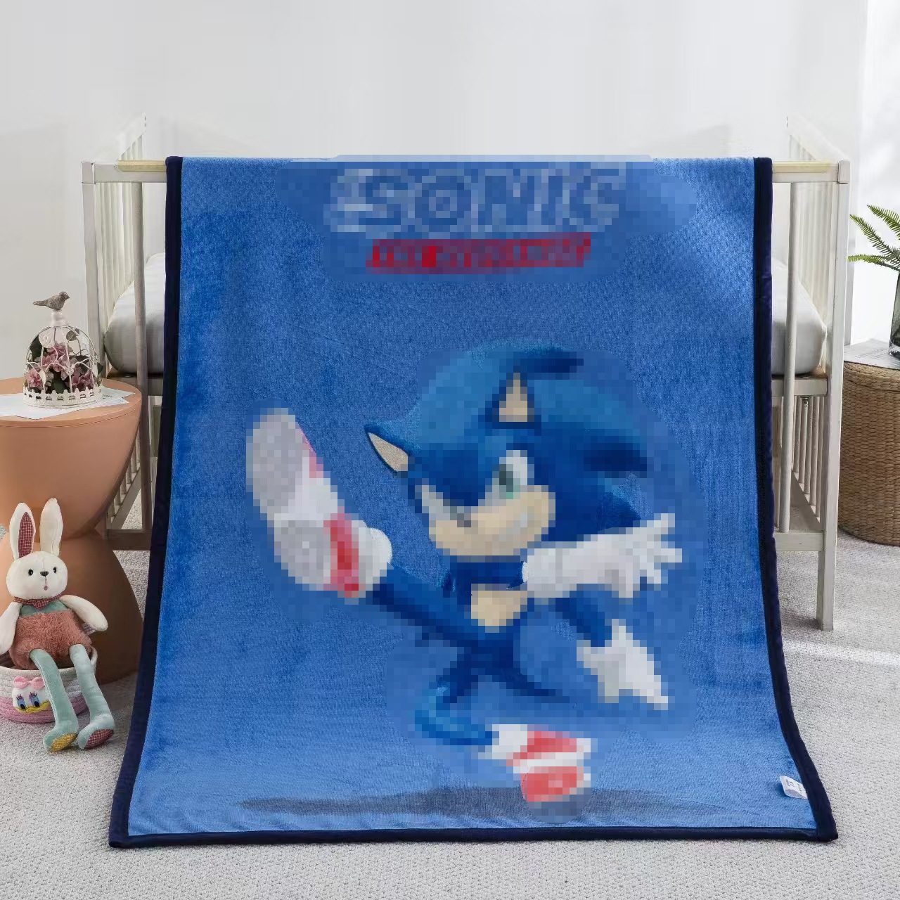 Picture of Children's Blanket Kindergarten Spring and Autumn Baby Coral Fleece Blanket Spring and Summer Single Layer Thin Blanket Office Nap