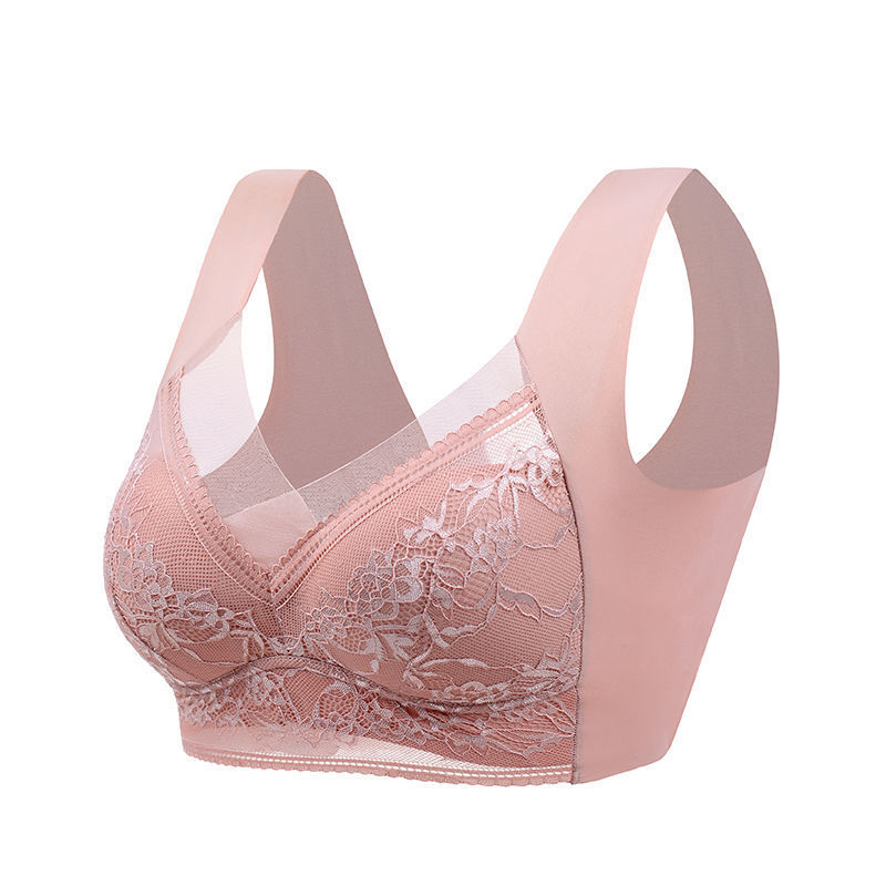 Picture of Live Broadcast Popular Sexy Lace Large Size Beautiful Back Fixed Cup Thin Push-Up Seamless Intimates Women's Anti-Sagging Bra