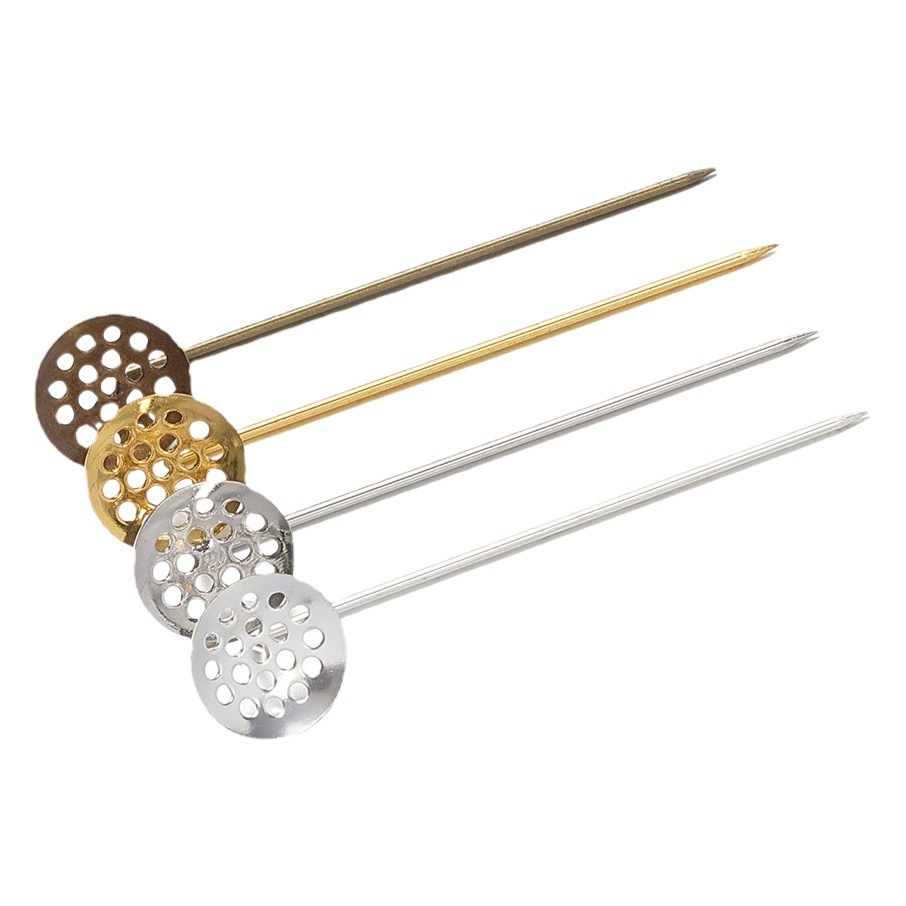 Fashion Pin All-match Insert Brooch Round Copper Tray Brooch diy Jewelry Making Clothing Accessories Material
