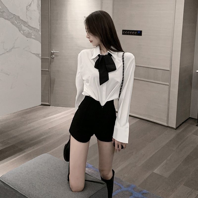 plus size Women's chubby girl Slim Wide Leg Shorts Spring and Summer New High Waist Casual Pants Black Slim Tight Hot Pants Trendy