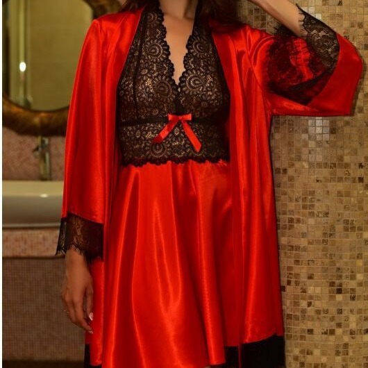 Europe and the United States foreign trade sexy underwear sexy hollow lace sexy temptation nightgown nightgown two-piece factory direct sales