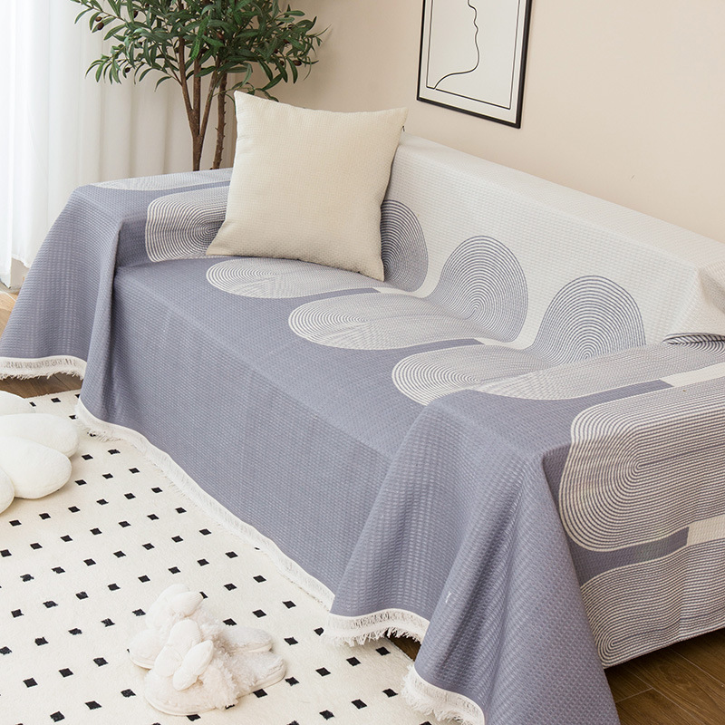 Picture of ins style sofa towel full cover cloth simple sofa cushion blanket all-inclusive universal cover towel four seasons universal sofa cover