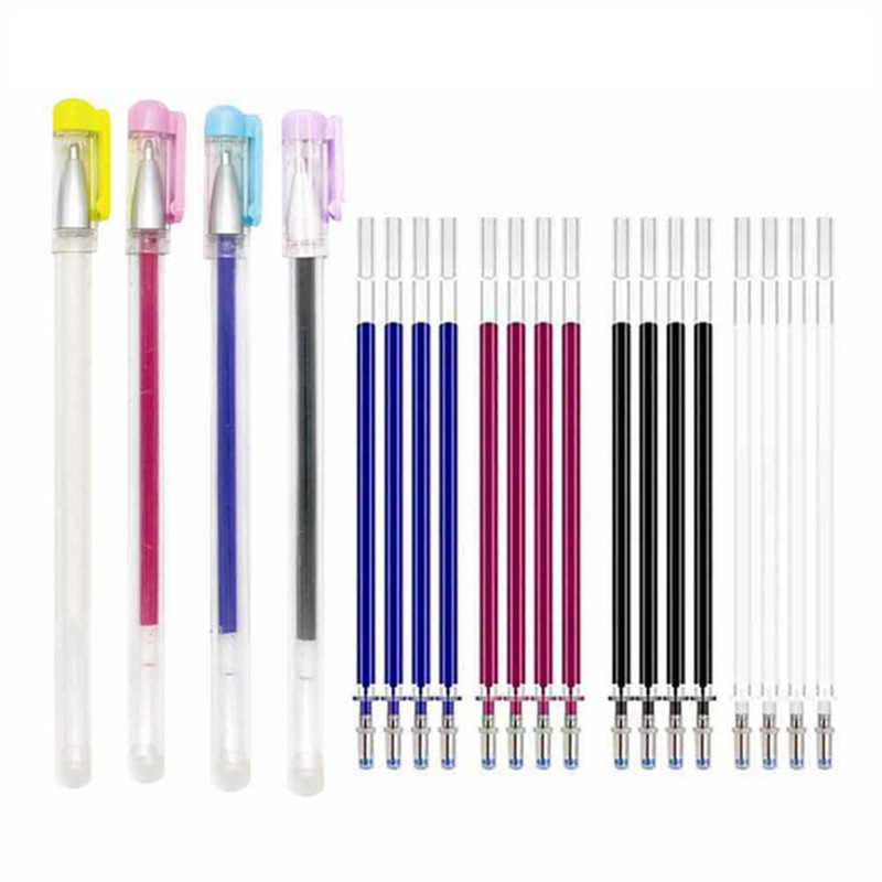 Erasable Vanishing Pen Ironing Vanishing Refill Sewing Tools Leather Fabric Marker with Eraser Cap