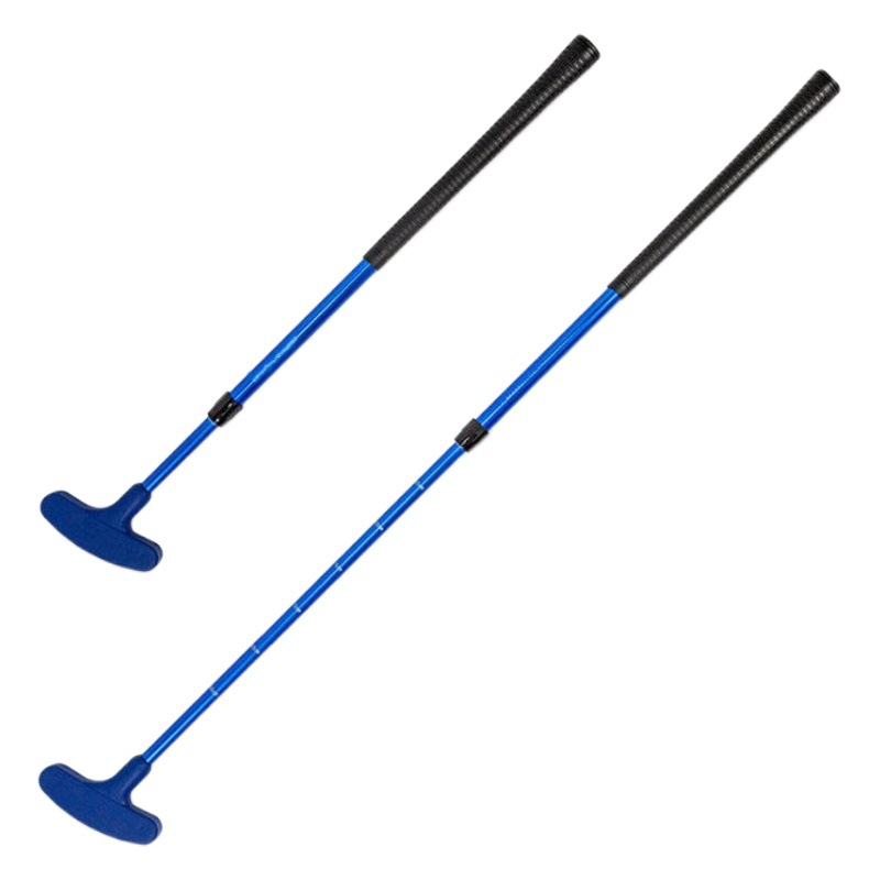 Golf children's 3-section telescopic push rod 2-section double-sided head aluminum alloy shaft length adjustable for teenagers