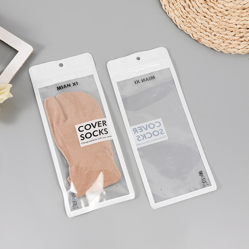 Picture of Universal Sock Packaging Bags for Men and Women, Self-Sealing Bags, Semi-Transparent Composite Bags for Storage and Distribution, In-Stock for Cross-Border Supply