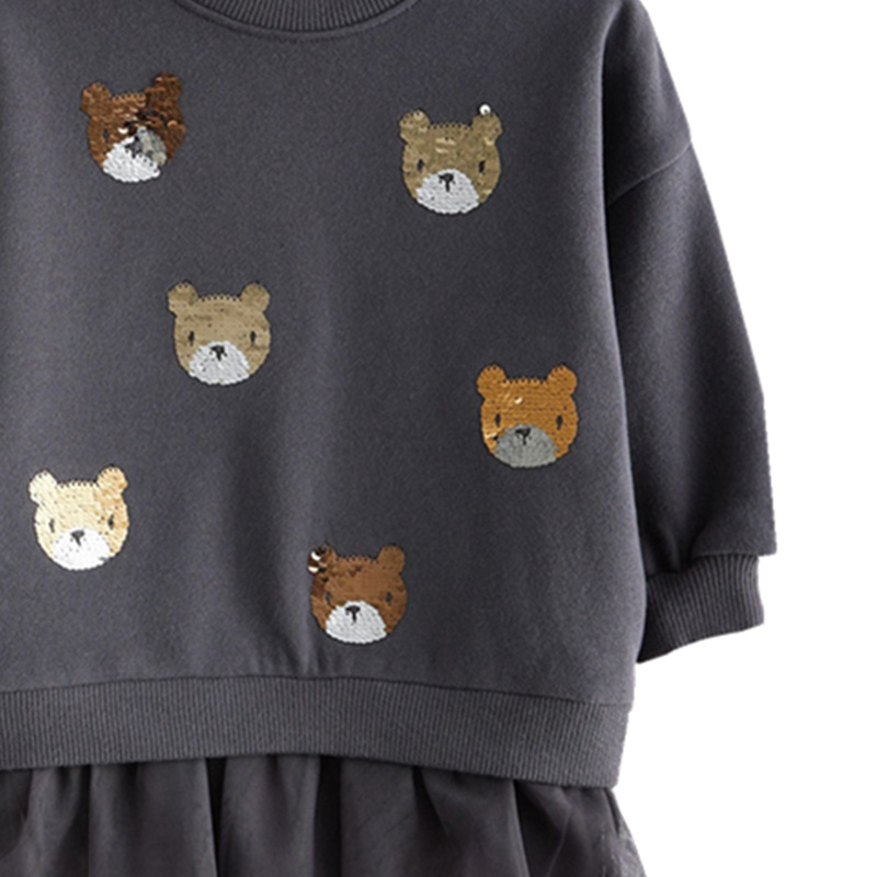Picture of Princess Dress Cross-Border Supply Spring and Autumn Girls Long-Sleeved Sweatshirt Dress European and American Hot Selling Girls Sweatshirt Dress