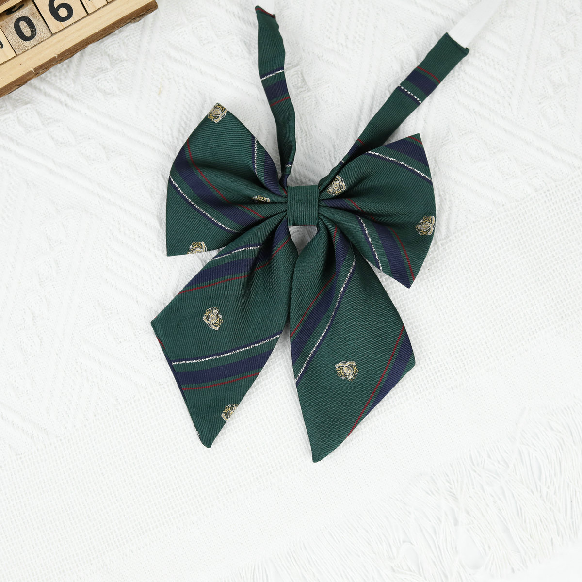 Picture of Jk Japanese Style Uniform Leather-band Free Tie Men's Bow Tie Women's All-match School Style Daily Striped Simple School Uniform