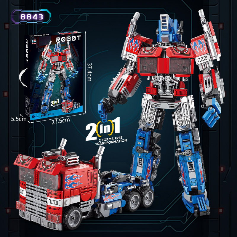 Picture of Wow, Custom Assembled Building Blocks Wasp Mecha 8847 Deformation Optimus Prime Gift Robot Children's Toys