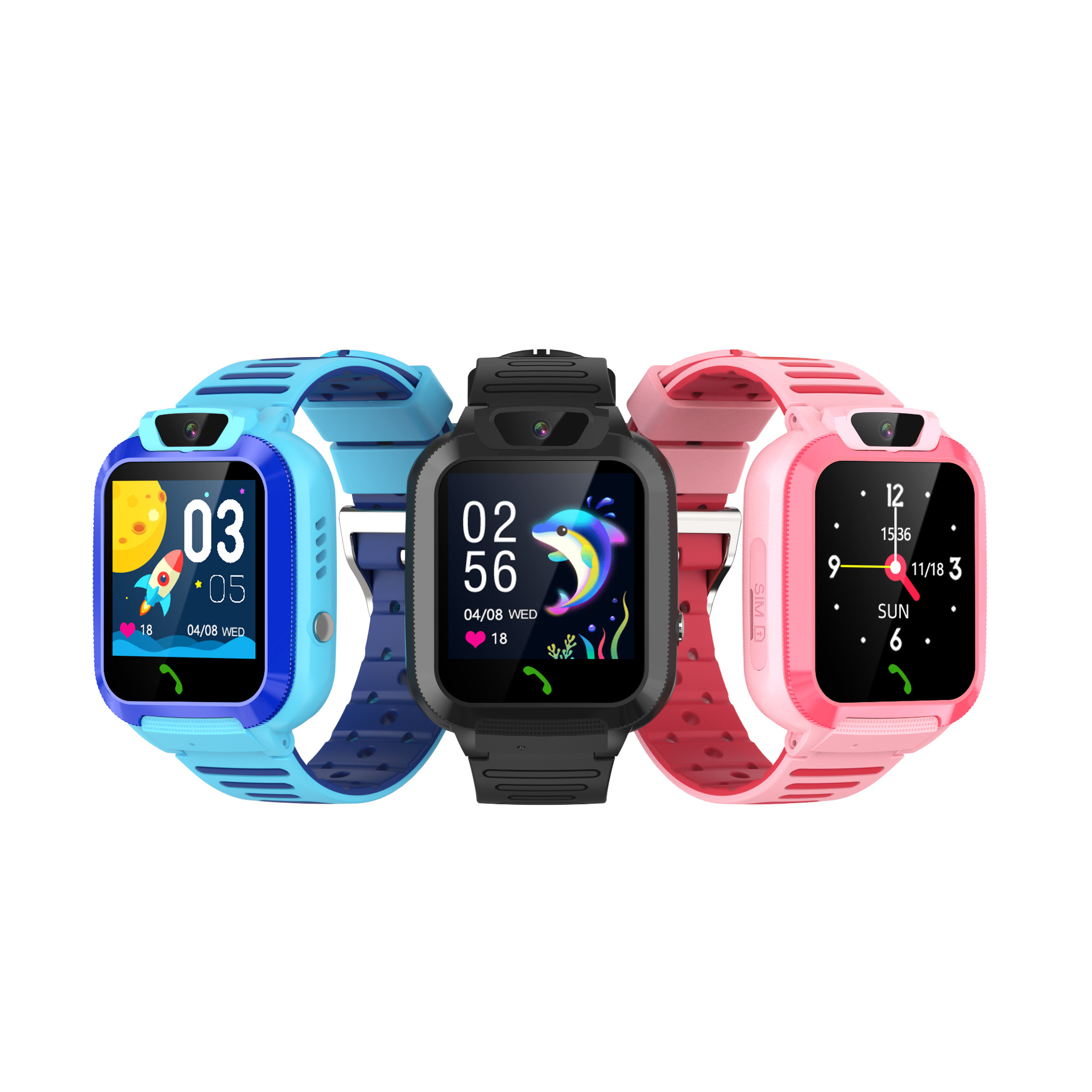 Picture of Cross-Border 4g Smart Phone Watch with Card Insertion, Video Positioning, Emergency Call, Electronic Fence, Camera, Children's Phone Watch