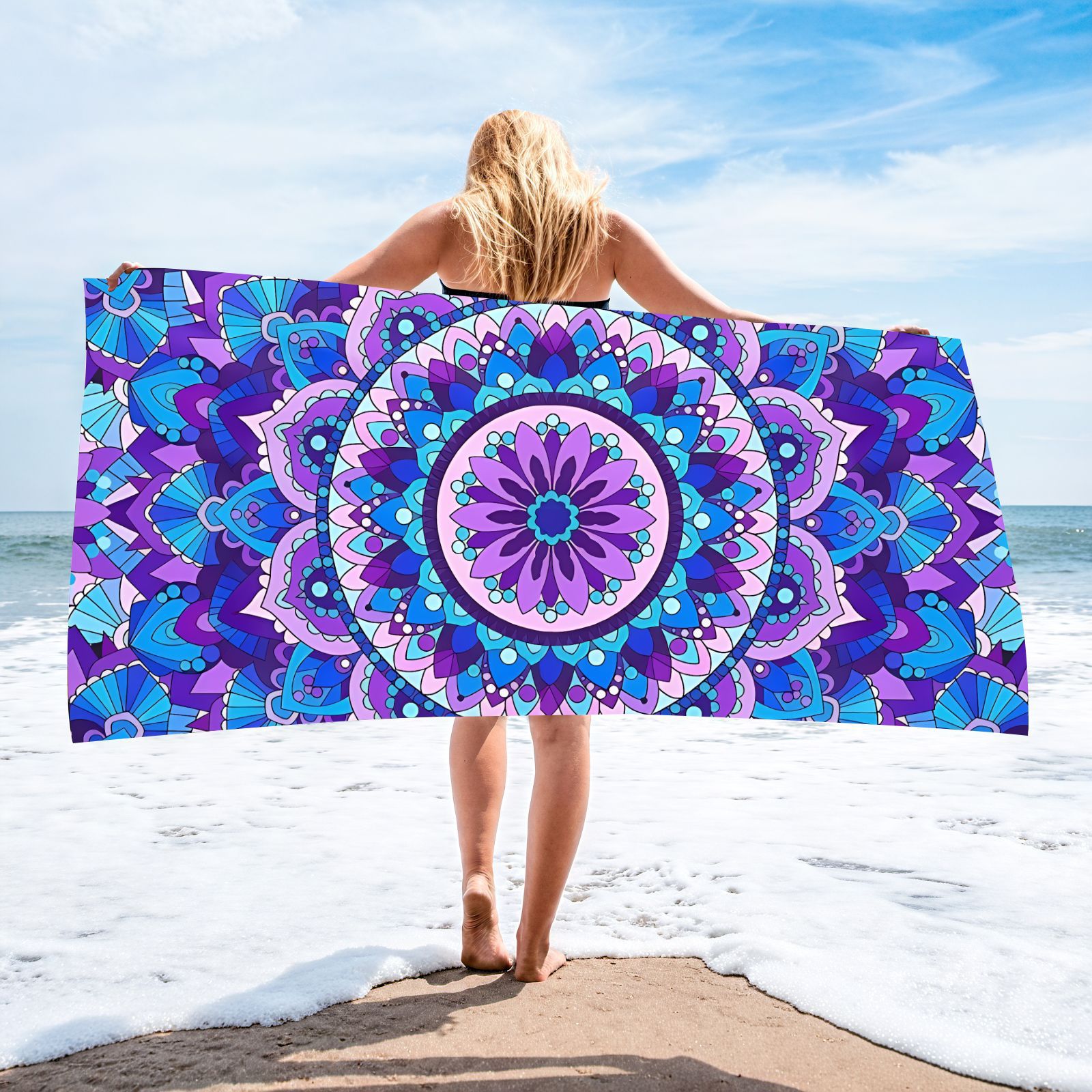A minimum order 500 in stock source factory Amazon beach towel microfiber absorbent beach towel
