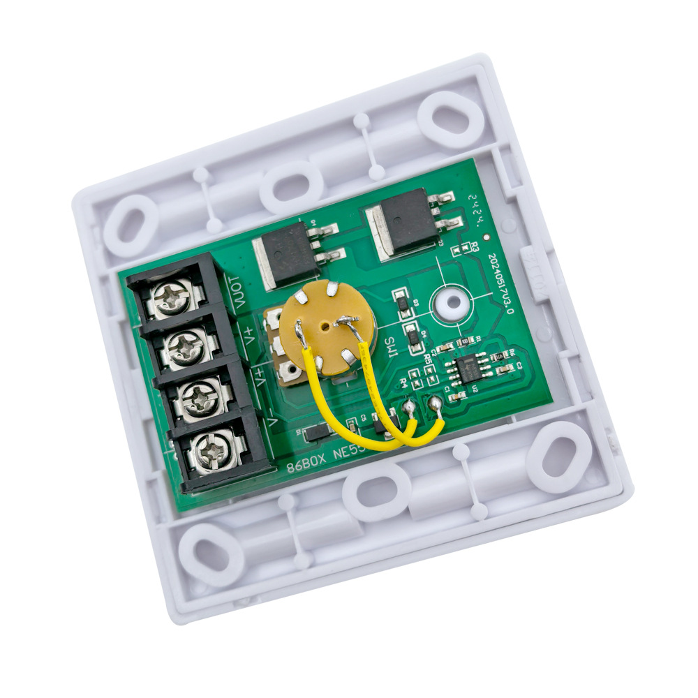 Picture of LED low voltage 12-24V/30A monochrome dimmer PWM knob remote control light mounted dark mounted 86 dimmer switch panel