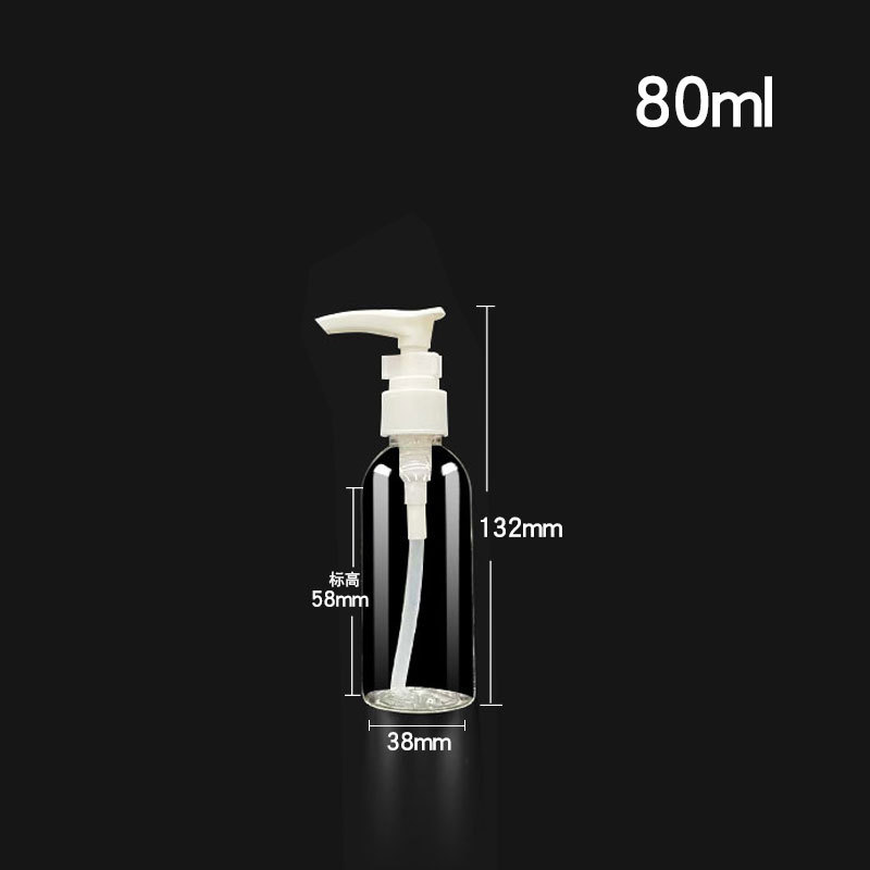 Picture of PET Transparent Pump Bottle Emulsion Press Bottle PET Transparent Plastic Squeeze Bottle Clip Pump Duckbill Bottling