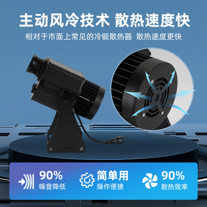 Picture of Wholesale dynamic blue sky and white clouds projection lamp shop door advertising lamp text pattern logo projection lamp waterproof