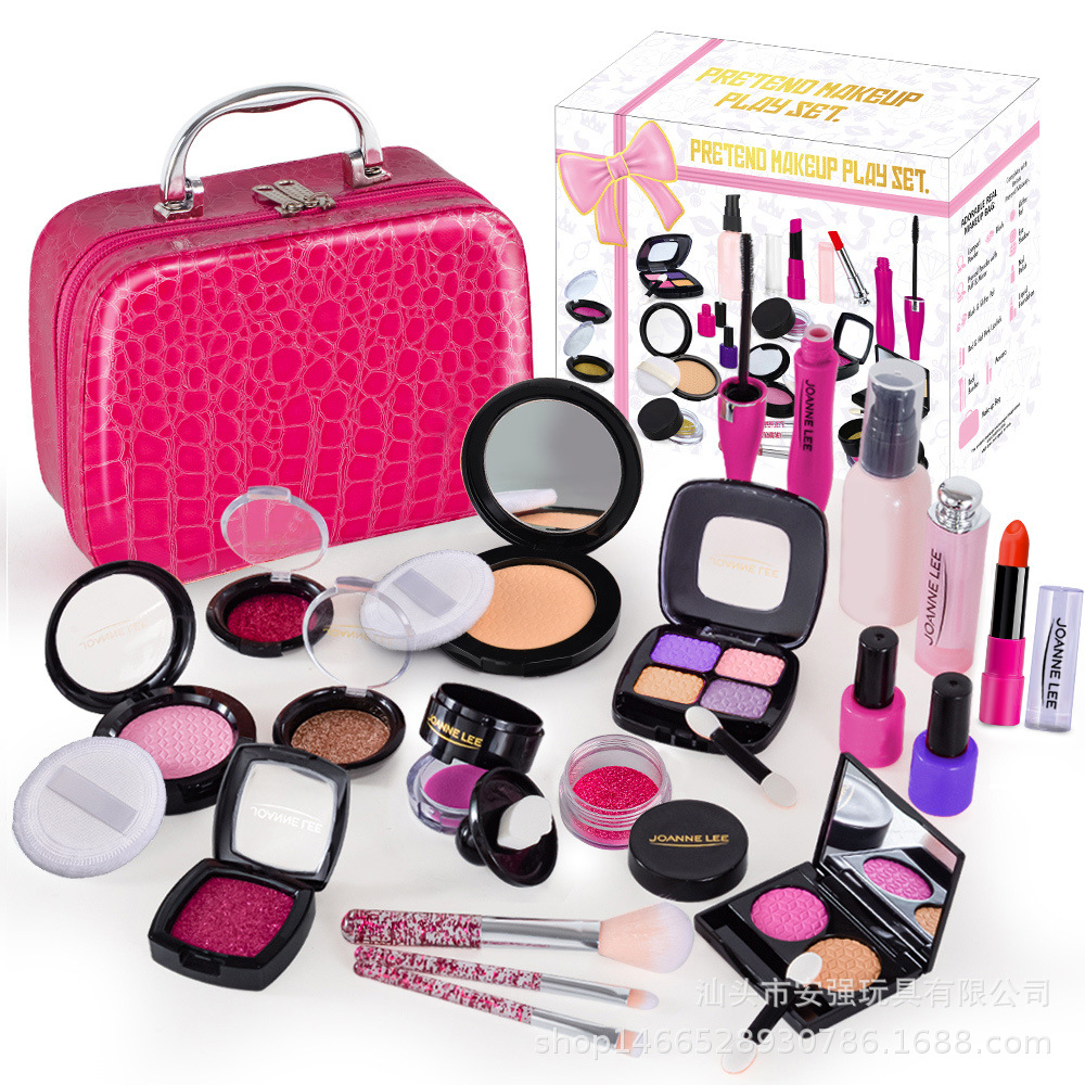 Cross-border cosmetics for Children girl dressing toys simulation play house princess makeup handbag bag set