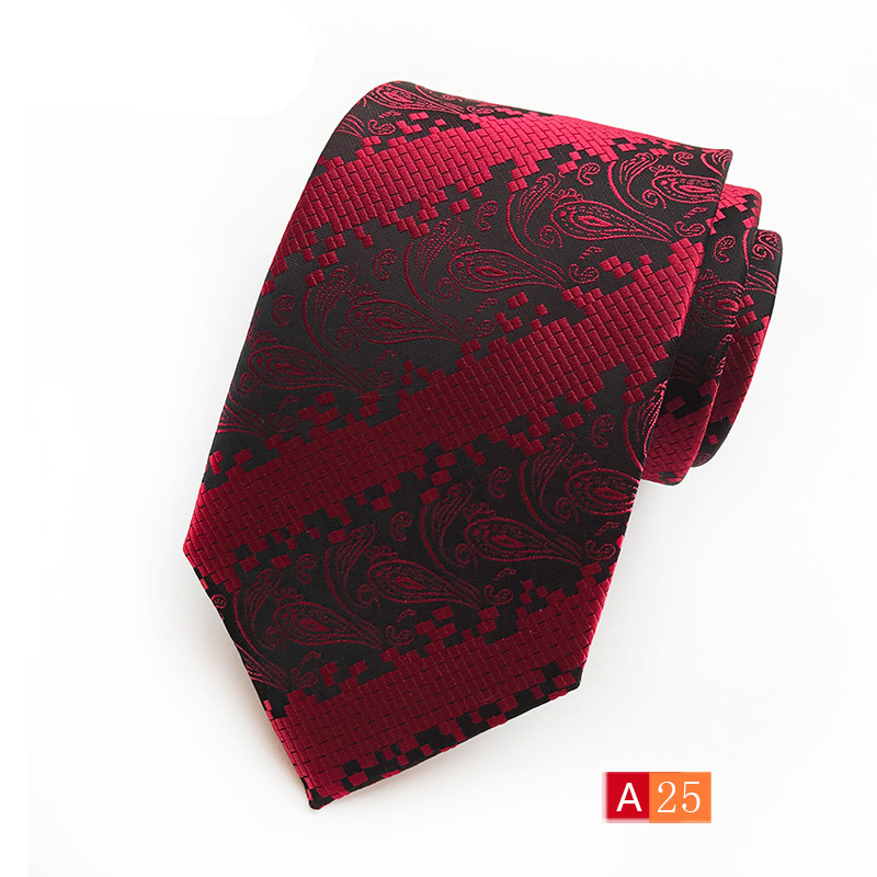 Picture of Source Factory Hot Jacquard Fabric Tie Men's Dress Business Suit Accessories Tie Wholesale
