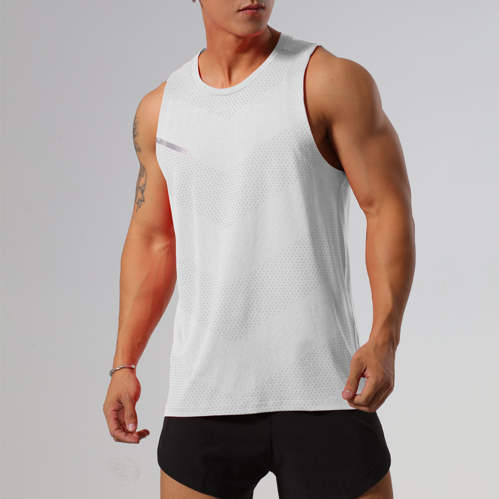 Picture of Summer Outdoor Sports Quick-drying Clothes Men's Fitness Running Breathable Top Basketball Loose Sleeveless Round Neck Vest for Women