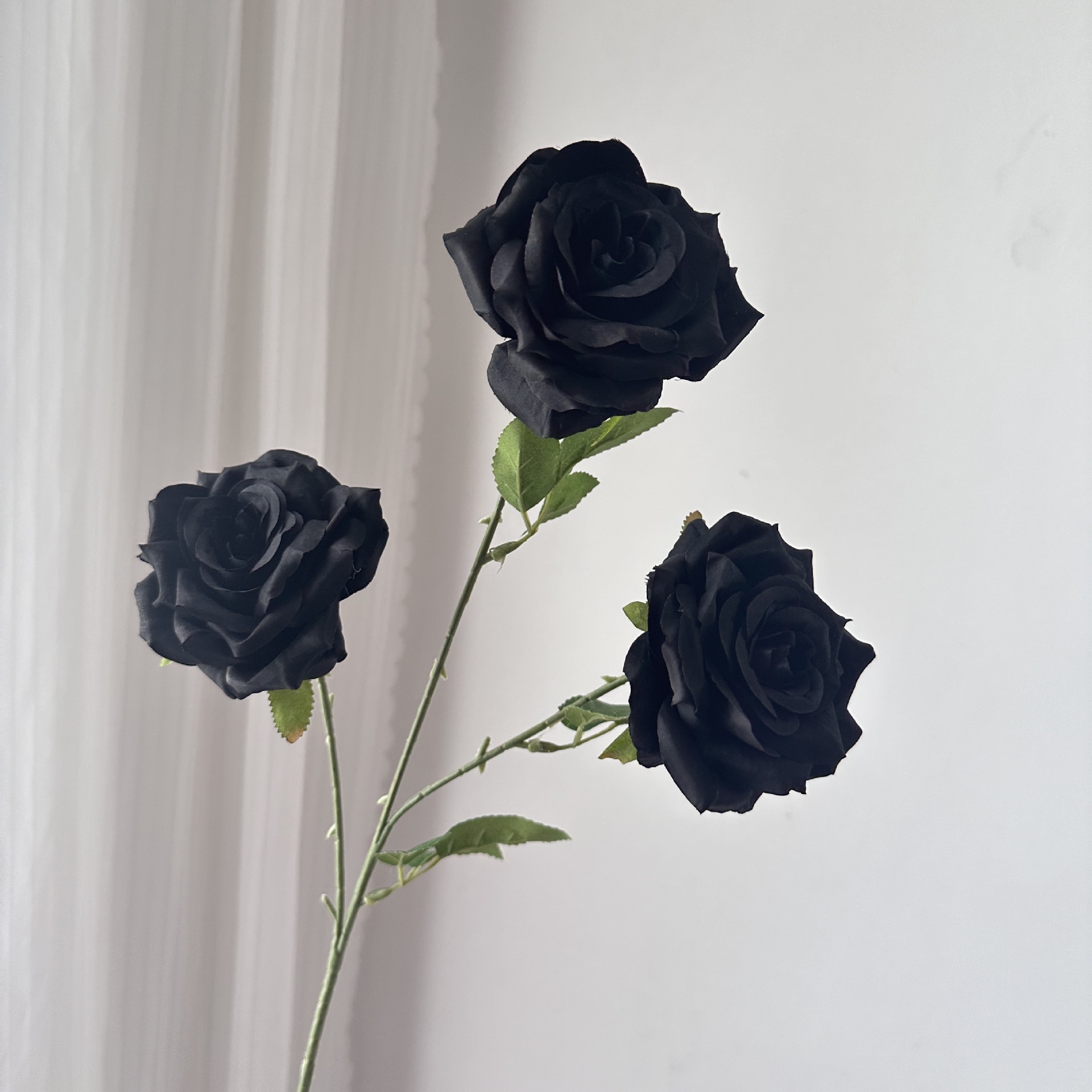 Picture of New 3-Head Diamond Rose Artificial Flower Wedding Hall Decorative Flower Artificial Flower Amazon Export Bouquet Rose Flower