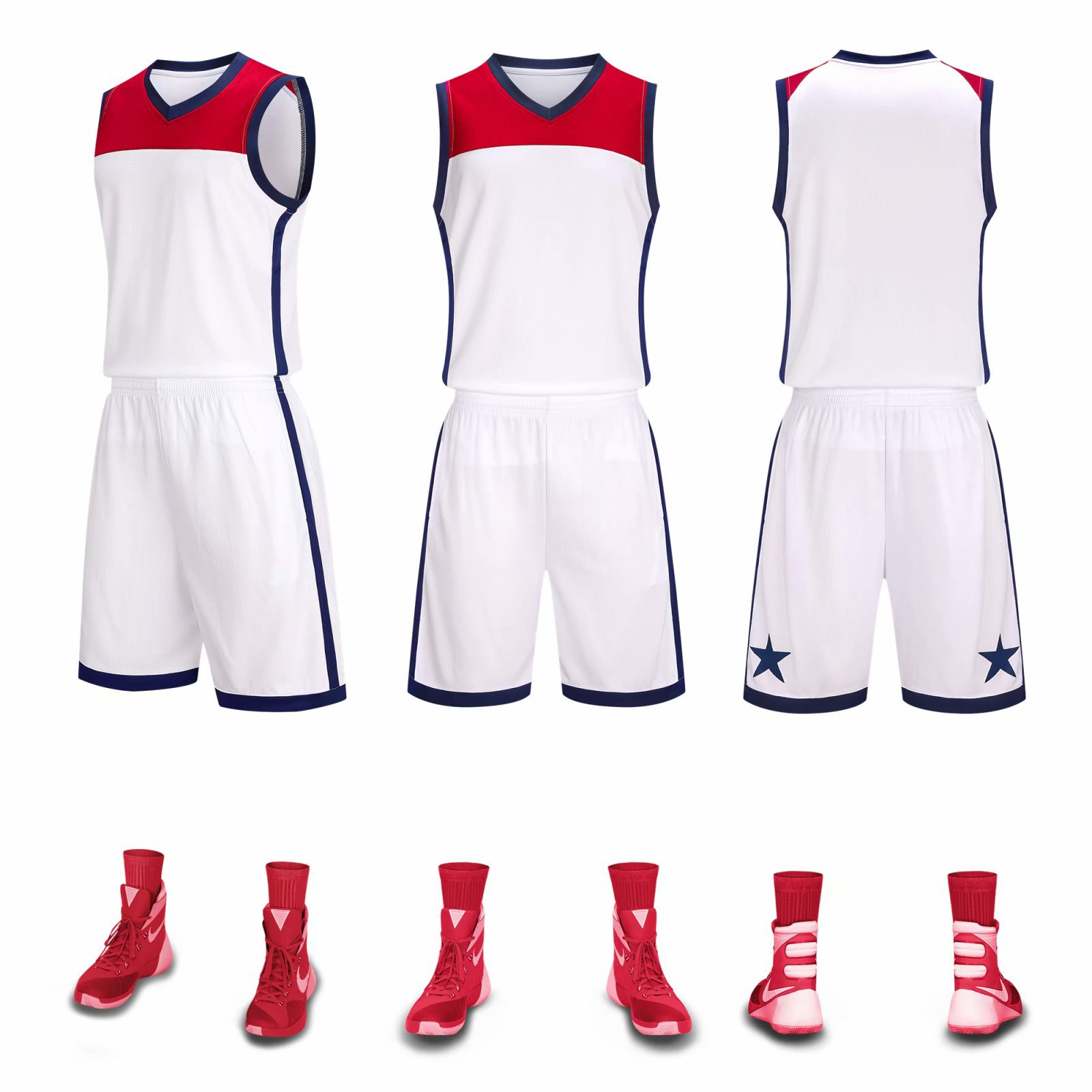 Picture of New in stock Basketball Suit suit Adult Children Fitness Suit Men's Basketball Training Game Breathable Sleeveless Ball Suit Summer
