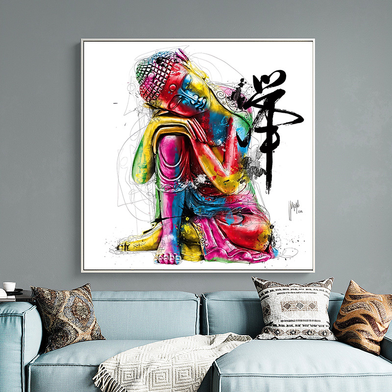 Picture of Hot Selling Colorful Sculpture Cultural Art Oil Painting Print Mural Print Hanging Painting Bedroom Living Room Decorative Painting Xy682