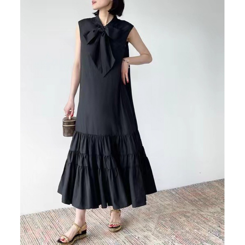 Cross-border Multiplication New Japanese Style Simple Style in stock Skirt with Ruffled Hem