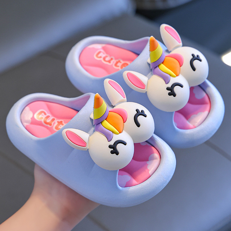 Picture of Summer children's sandals and slippers for boys and girls, anti-slip soft bottom, indoor bath, parent-child children's sandals