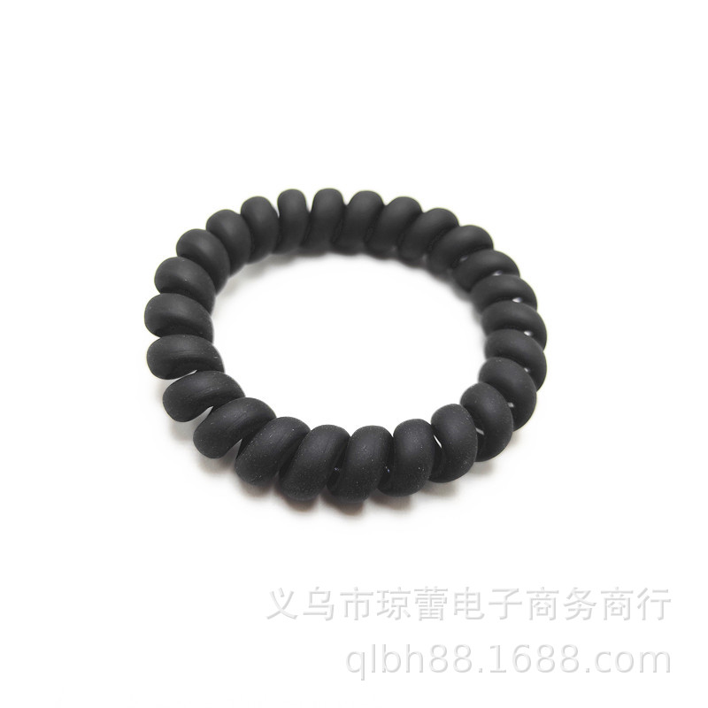 Picture of Candy Color Bold Bracelet Telephone Line Hair Ring Extra Large Rubber Band South Korea Headwear Hair Accessories Headband Spring Ring