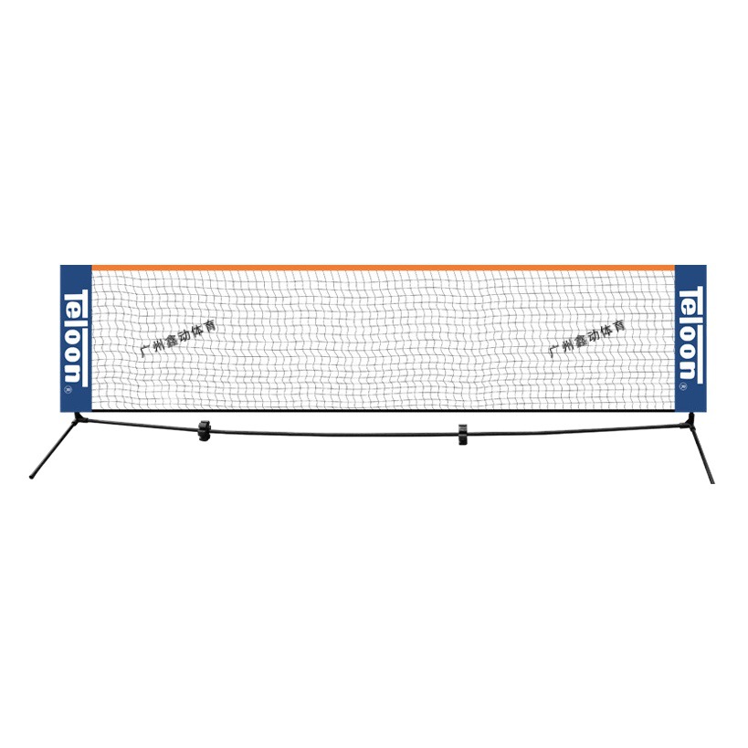 Teloon children's tennis net 3 M 6 M Portable foldable mobile tennis net block net tennis net rack