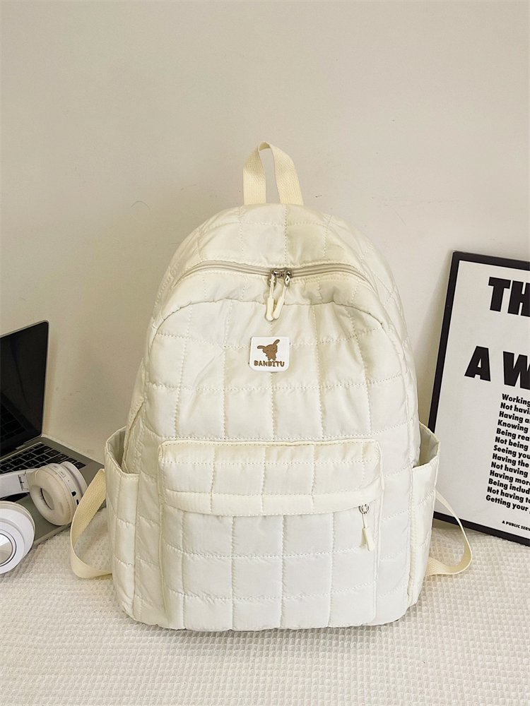 Picture of Cotton Bag Niche Design Backpack Autumn and Winter Women's 2025 New Backpack Junior High School Girl Female College Student Schoolbag