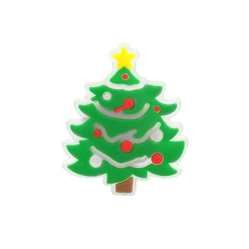 Picture of New Hot Selling Fluorescent Christmas Hole Shoe Accessories Ready-Made Cartoon Luminous Bag Bracelet Decoration Pvc Shoe Flower