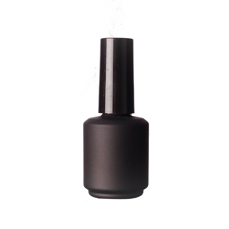 Picture of Wholesale 5ml-15ml transparent nail polish bottle black skull nail polish glass bottle empty bottle with brush