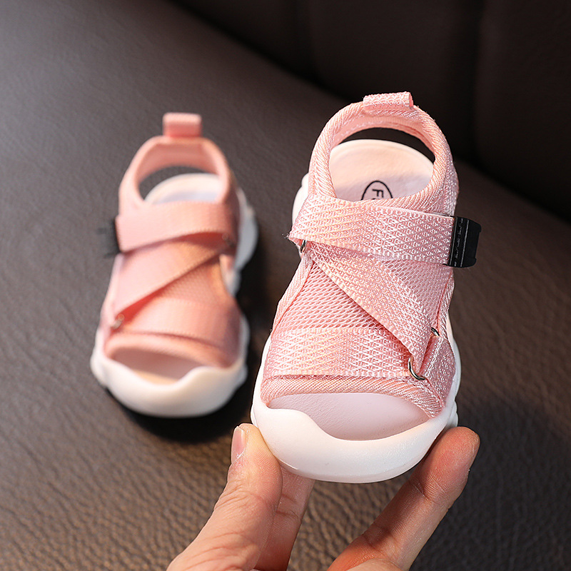 Picture of Baby Sandals Kick-proof Toddler Shoes 1-2 Years Old 3 Summer Baby Beach Shoes Toddler Toddler Shoes with Soft Sole