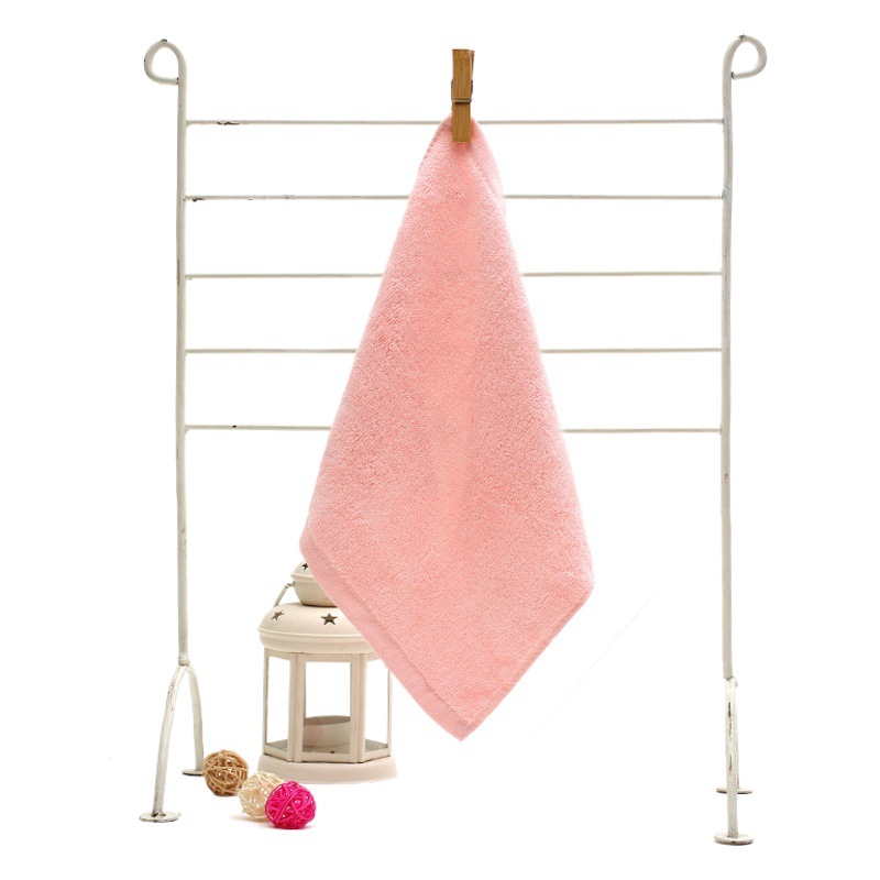 Picture of Bamboo Fiber Small Square Towel 25*25 Saliva Towel Face Wash Absorbent Plain Square Towel Kindergarten Kidsren's Handkerchief Small Towel