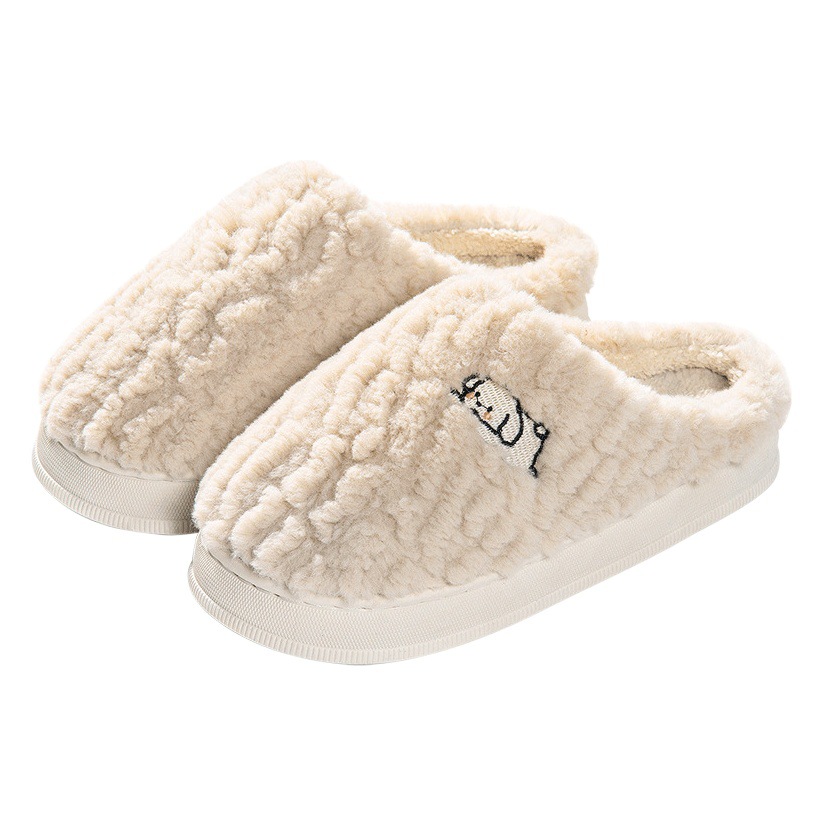 Cotton Slippers for Women Autumn and Winter 2025 New Indoor Home Household Warm Confinement Non-Slip Cotton Slippers for Men Winter