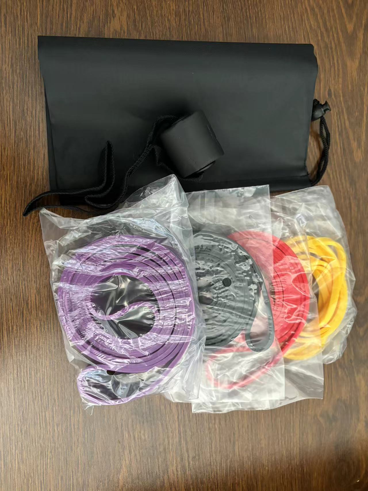 Picture of GPPNKC resistance band suit pull-up auxiliary band men's and women's indoor fitness exercise resistance band with door anchor