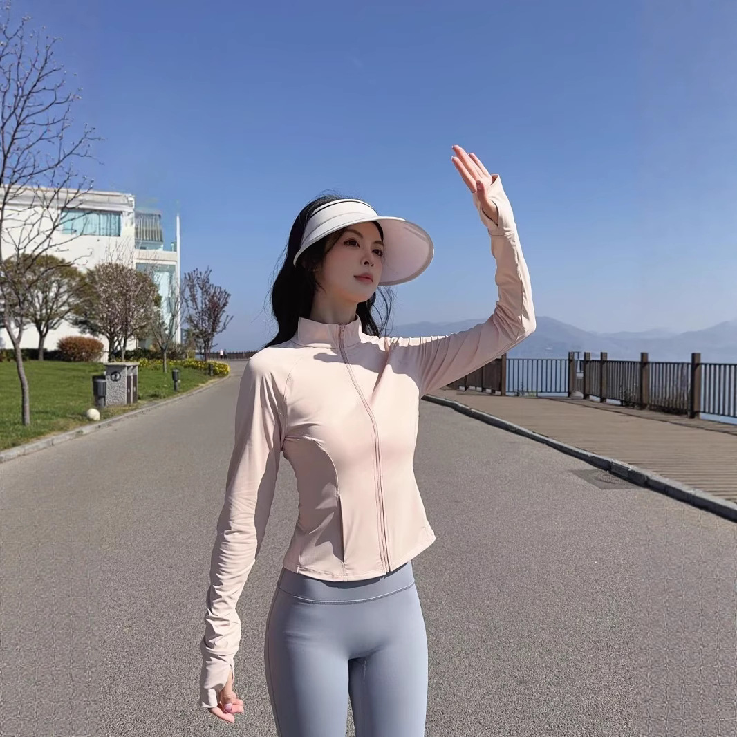 New Women's Sun Protection Jacket with Zipper, Fashionable and Versatile, Casual Anti-Uv Large Size Cool Jacket