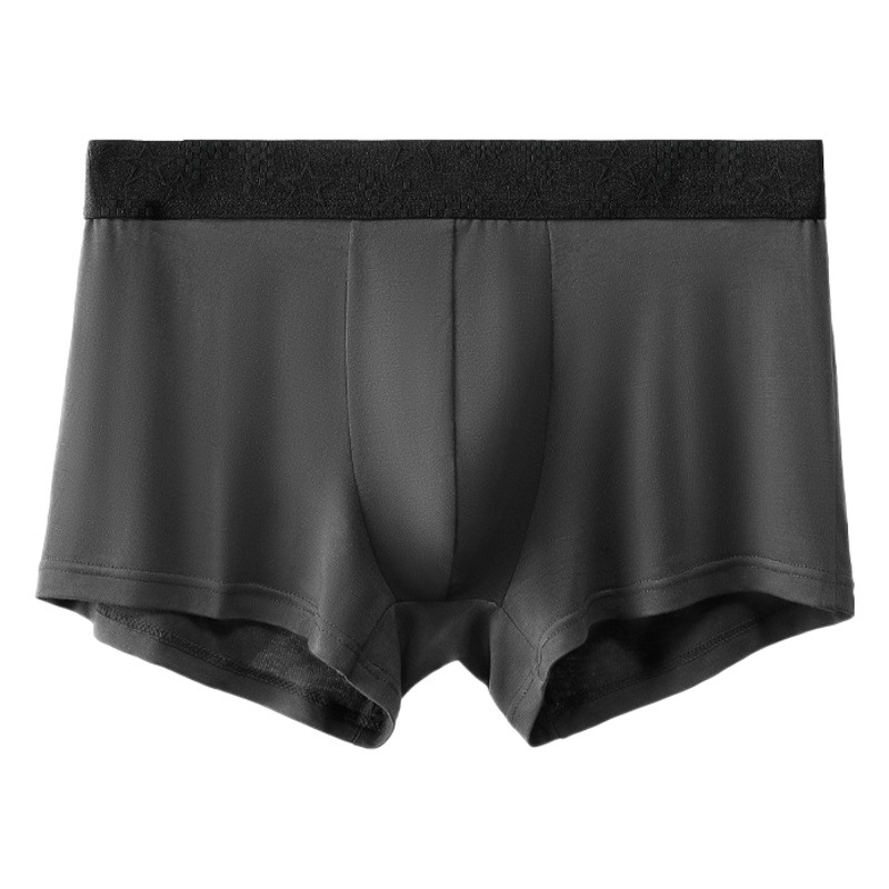 Men's Underwear Summer Comfortable Boxers Solid Color Student Boxers Middle Shorts Waist Breathable Underpants General Standard in stock